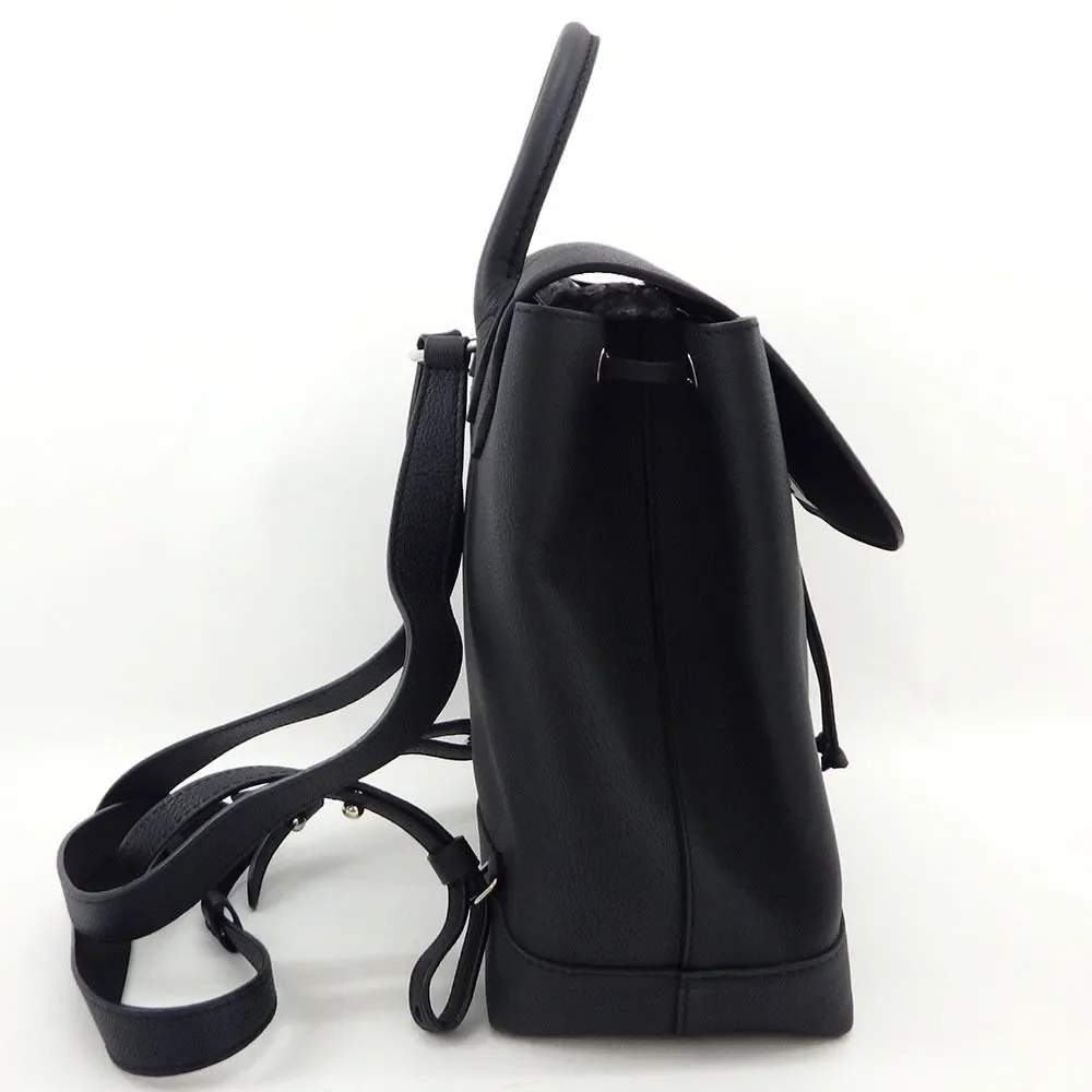 Louis Vuitton LockMe Backpack Taurillon Leather LV Logo Twist Lock Black - Picture 2 of 13